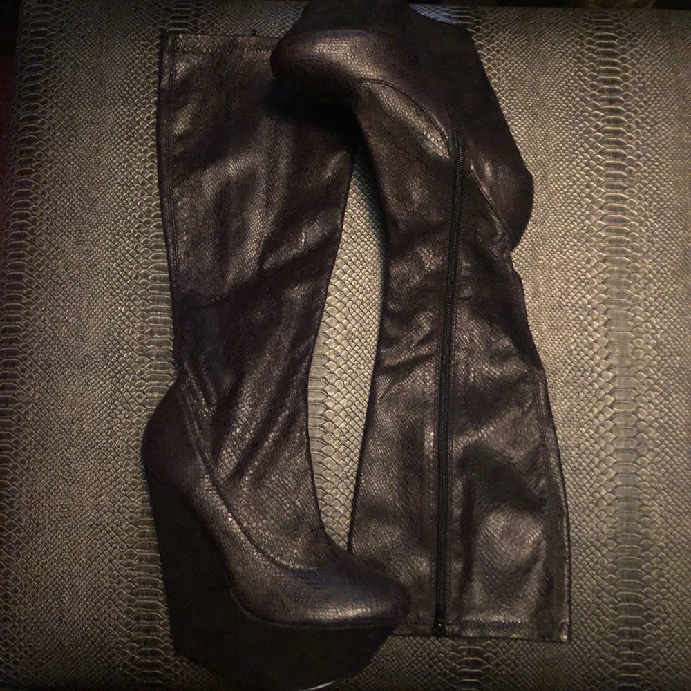 wild pair knee high platform boots